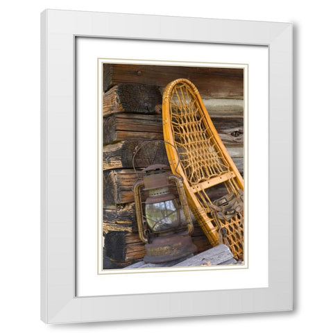 Fishing Cabin II White Modern Wood Framed Art Print with Double Matting by Mahan, Kathy