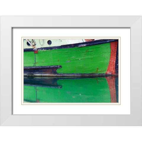 Alaskan Fishing I White Modern Wood Framed Art Print with Double Matting by Mahan, Kathy