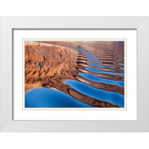 Lake Powell I White Modern Wood Framed Art Print with Double Matting by Mahan, Kathy