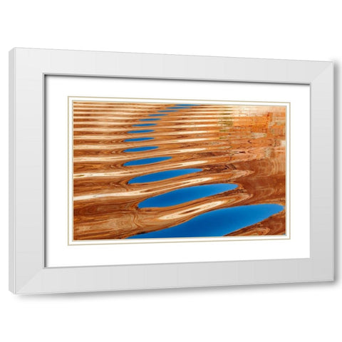 Lake Powell III White Modern Wood Framed Art Print with Double Matting by Mahan, Kathy