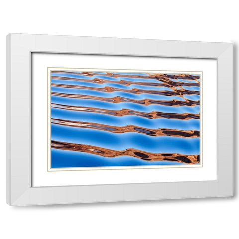 Lake Powell IV White Modern Wood Framed Art Print with Double Matting by Mahan, Kathy