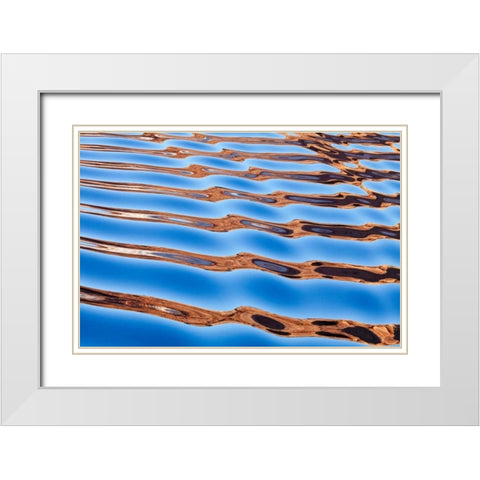 Lake Powell IV White Modern Wood Framed Art Print with Double Matting by Mahan, Kathy