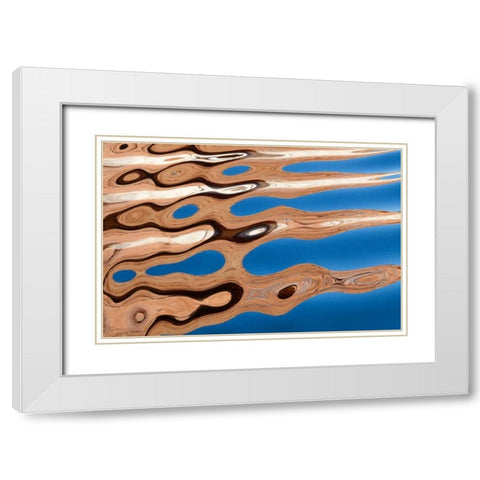 Lake Powell V White Modern Wood Framed Art Print with Double Matting by Mahan, Kathy