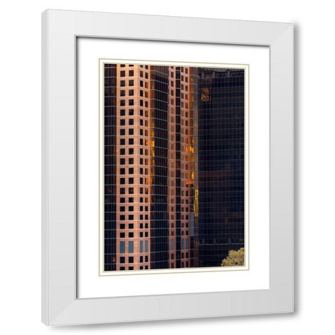 San Diego Windows II White Modern Wood Framed Art Print with Double Matting by Mahan, Kathy