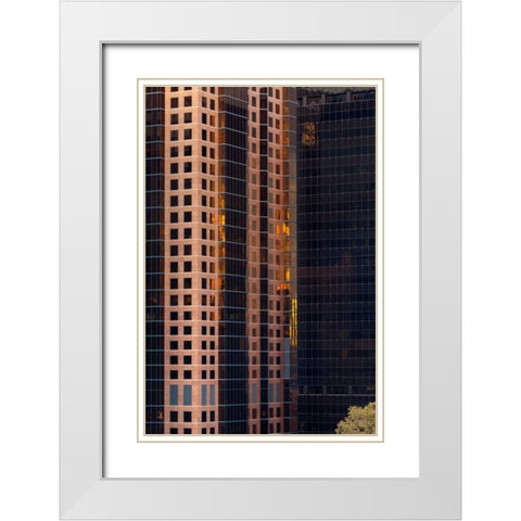 San Diego Windows II White Modern Wood Framed Art Print with Double Matting by Mahan, Kathy