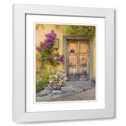 Doorway in Mexico I White Modern Wood Framed Art Print with Double Matting by Mahan, Kathy