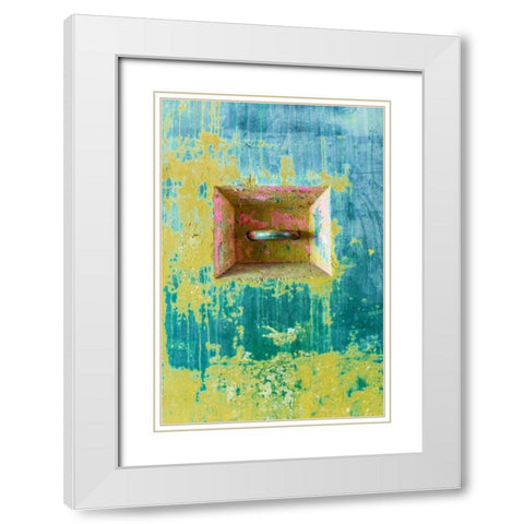 Abstract Paint II White Modern Wood Framed Art Print with Double Matting by Mahan, Kathy