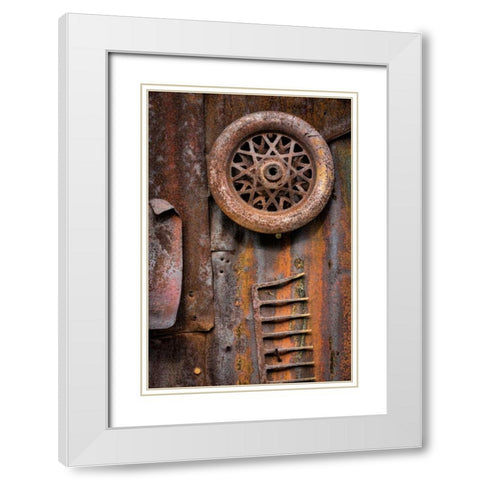 Vintage Tools I White Modern Wood Framed Art Print with Double Matting by Mahan, Kathy