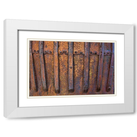 Mining Equipment I White Modern Wood Framed Art Print with Double Matting by Mahan, Kathy