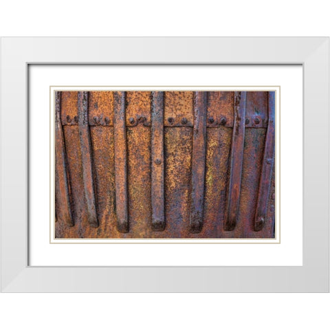 Mining Equipment I White Modern Wood Framed Art Print with Double Matting by Mahan, Kathy