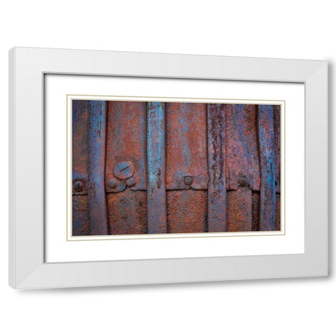 Mining Equipment II White Modern Wood Framed Art Print with Double Matting by Mahan, Kathy