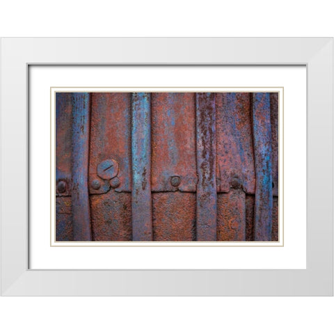Mining Equipment II White Modern Wood Framed Art Print with Double Matting by Mahan, Kathy