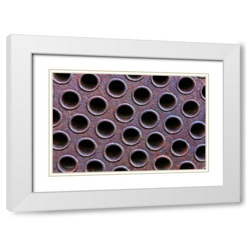 Mining Equipment III White Modern Wood Framed Art Print with Double Matting by Mahan, Kathy