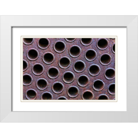 Mining Equipment III White Modern Wood Framed Art Print with Double Matting by Mahan, Kathy