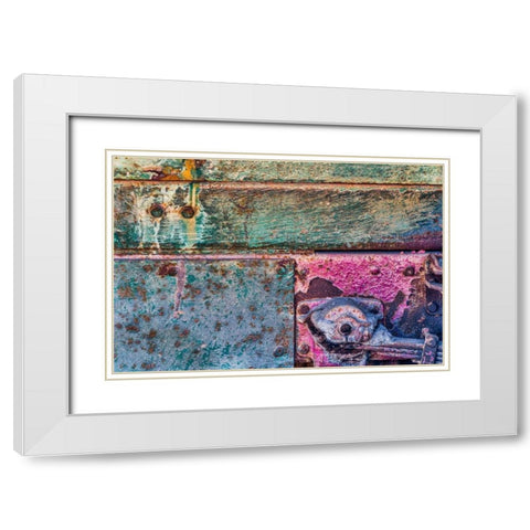 Old Truck II White Modern Wood Framed Art Print with Double Matting by Mahan, Kathy