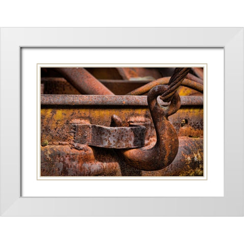 Old Tow Truck I White Modern Wood Framed Art Print with Double Matting by Mahan, Kathy