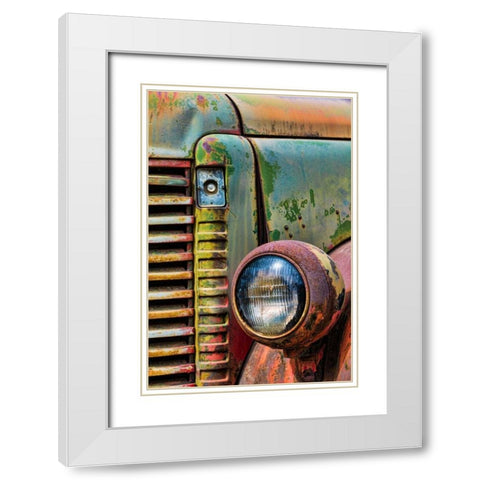Truck Detail I White Modern Wood Framed Art Print with Double Matting by Mahan, Kathy