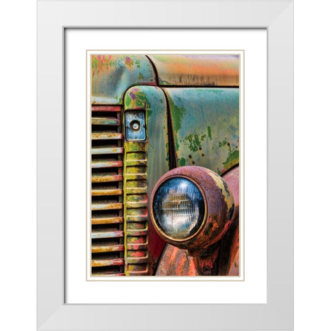 Truck Detail I White Modern Wood Framed Art Print with Double Matting by Mahan, Kathy