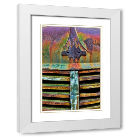 Truck Detail II White Modern Wood Framed Art Print with Double Matting by Mahan, Kathy