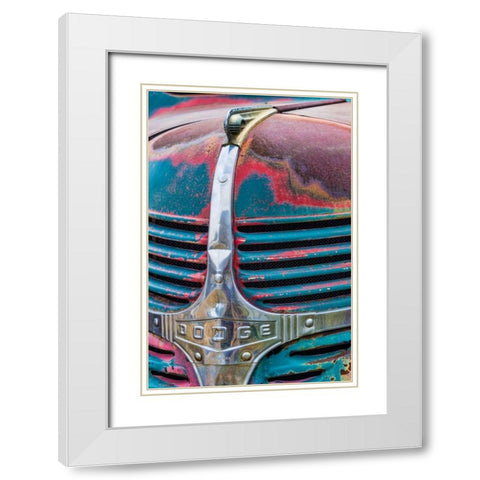 Truck Detail III White Modern Wood Framed Art Print with Double Matting by Mahan, Kathy