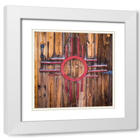 State Symbol White Modern Wood Framed Art Print with Double Matting by Mahan, Kathy
