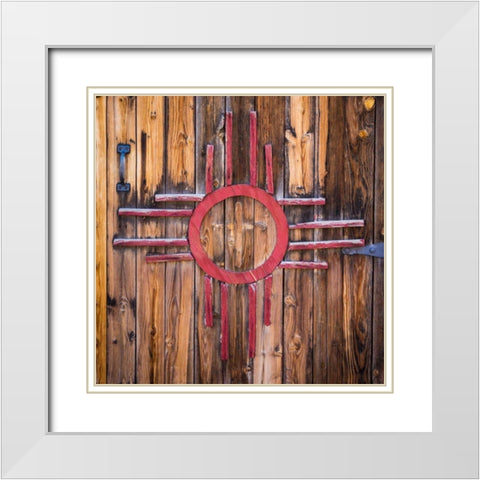 State Symbol White Modern Wood Framed Art Print with Double Matting by Mahan, Kathy