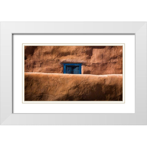 Window and Wall White Modern Wood Framed Art Print with Double Matting by Mahan, Kathy