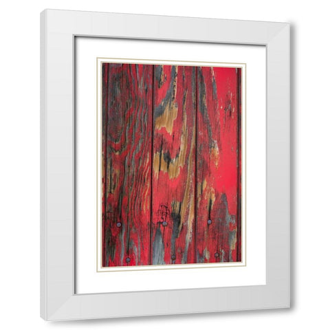 Old Paint I White Modern Wood Framed Art Print with Double Matting by Mahan, Kathy