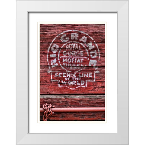 Railroad Car IV White Modern Wood Framed Art Print with Double Matting by Mahan, Kathy
