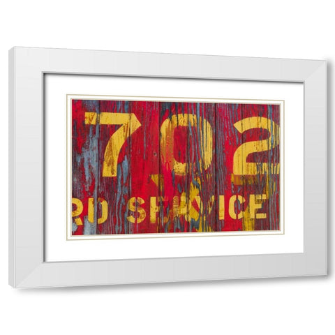 Railroad Detail I White Modern Wood Framed Art Print with Double Matting by Mahan, Kathy