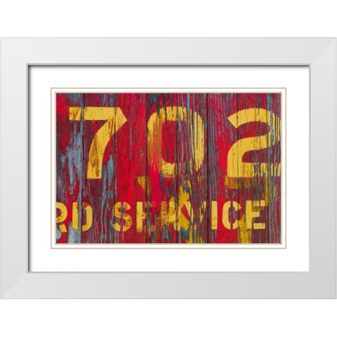Railroad Detail I White Modern Wood Framed Art Print with Double Matting by Mahan, Kathy