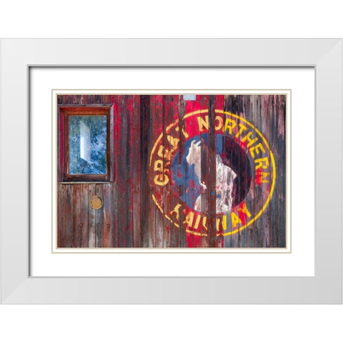 Railroad Detail II White Modern Wood Framed Art Print with Double Matting by Mahan, Kathy
