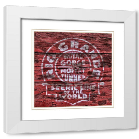 Rio Grande White Modern Wood Framed Art Print with Double Matting by Mahan, Kathy