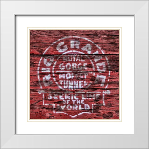 Rio Grande White Modern Wood Framed Art Print with Double Matting by Mahan, Kathy