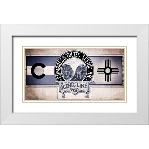 Cumbres and Toltec White Modern Wood Framed Art Print with Double Matting by Mahan, Kathy