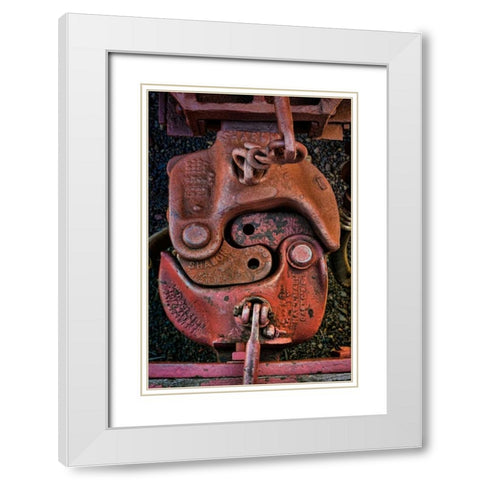 Train Details VI White Modern Wood Framed Art Print with Double Matting by Mahan, Kathy