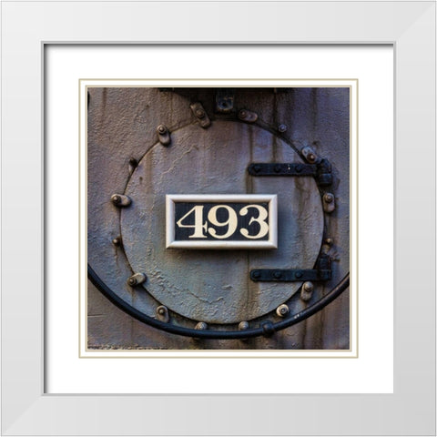 Train Macro I White Modern Wood Framed Art Print with Double Matting by Mahan, Kathy