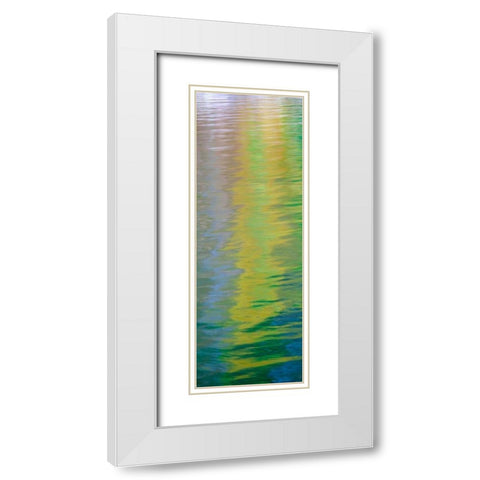Water Colors I White Modern Wood Framed Art Print with Double Matting by Mahan, Kathy
