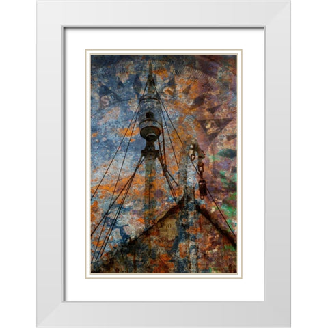 Old Whaling Ship II White Modern Wood Framed Art Print with Double Matting by Mahan, Kathy