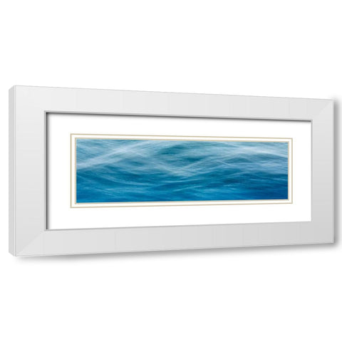 River Motion IV White Modern Wood Framed Art Print with Double Matting by Mahan, Kathy