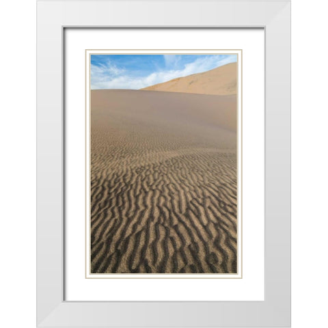 Kelso Dunes I White Modern Wood Framed Art Print with Double Matting by Mahan, Kathy
