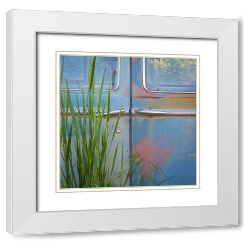 1947 Chysler III White Modern Wood Framed Art Print with Double Matting by Mahan, Kathy