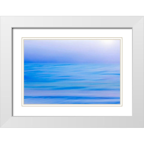 Hood Canal Fog II White Modern Wood Framed Art Print with Double Matting by Mahan, Kathy