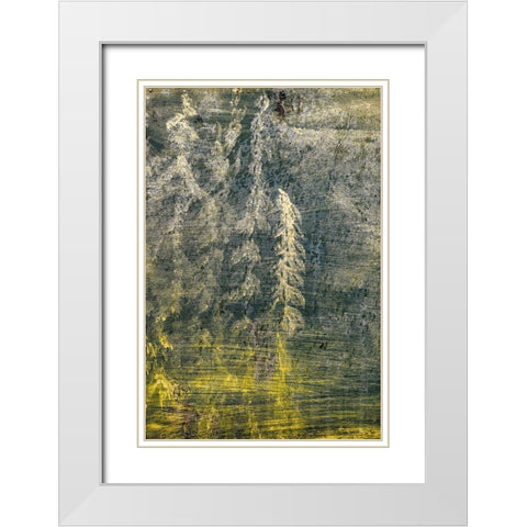Paint on an Oil Drum I White Modern Wood Framed Art Print with Double Matting by Mahan, Kathy