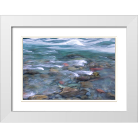 NF Skokomish River I White Modern Wood Framed Art Print with Double Matting by Mahan, Kathy