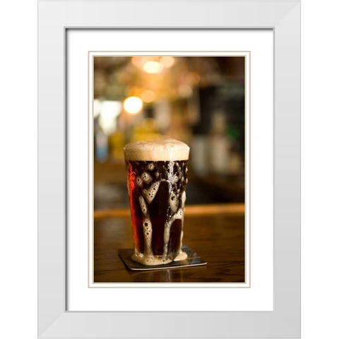 Happy Hour II White Modern Wood Framed Art Print with Double Matting by Millet, Karyn