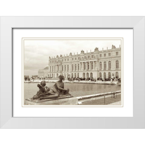 Views of France I White Modern Wood Framed Art Print with Double Matting by Millet, Karyn