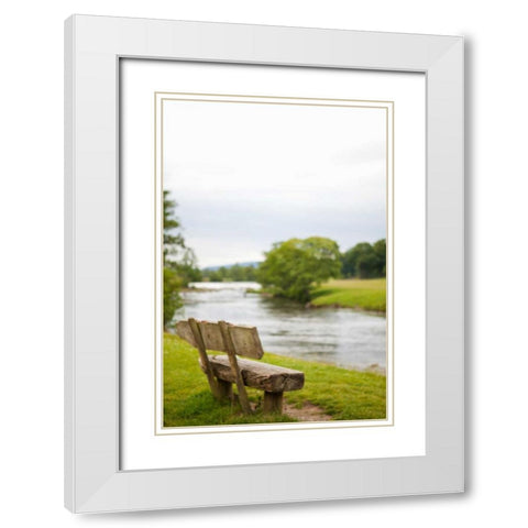 Place to Sit I White Modern Wood Framed Art Print with Double Matting by Millet, Karyn