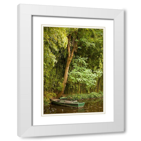 Tropical Oasis IV White Modern Wood Framed Art Print with Double Matting by Millet, Karyn