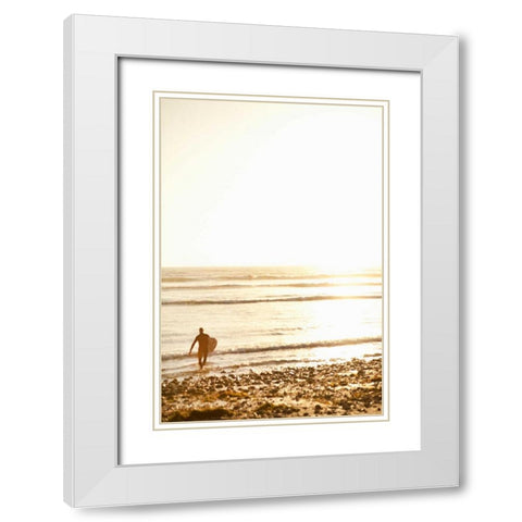Tropical Oasis VI White Modern Wood Framed Art Print with Double Matting by Millet, Karyn